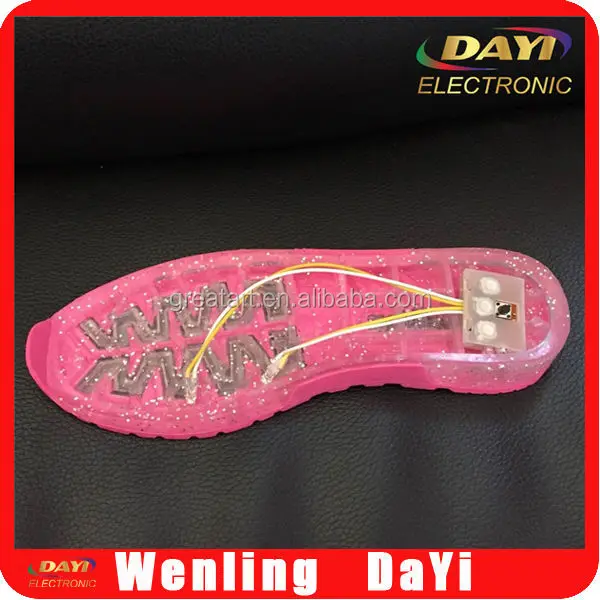 China wholesale light shoe with led flash colorful mini led for kids shoe