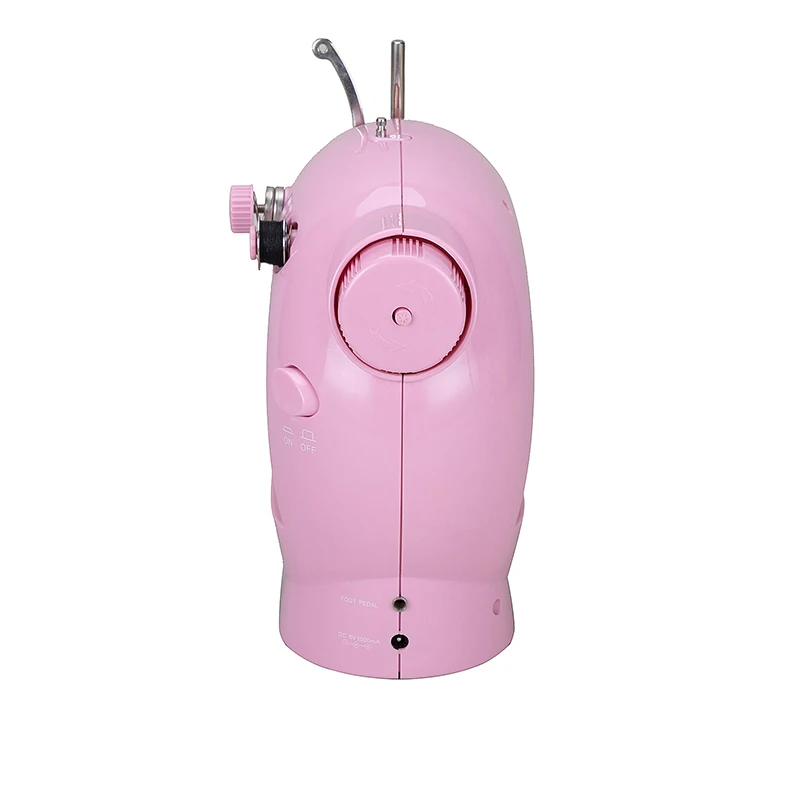 FHSM-202 adjustable domestic leather lock Stitch mini hand held Sewing Machine Manual with table stand