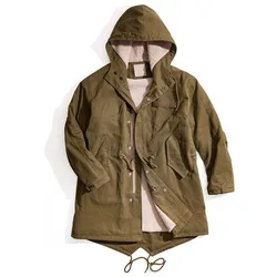 OEM custom m51 hooded sherpa fleece lining long camel men winter parka, turkey military parka