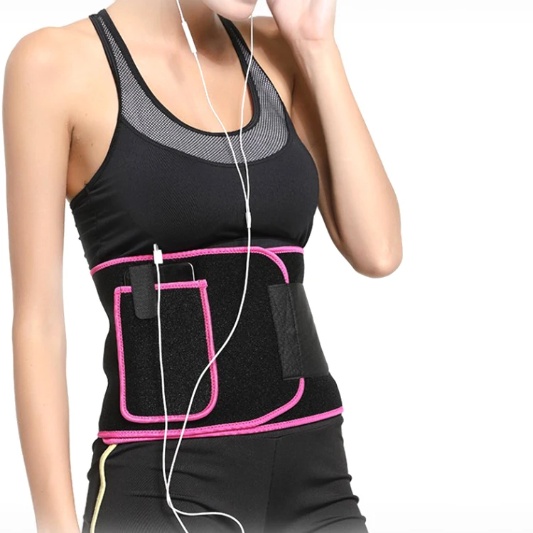 MKAS Man woman fitness custom Logo neoprene trimmer slim waist sweat belt to lose weight