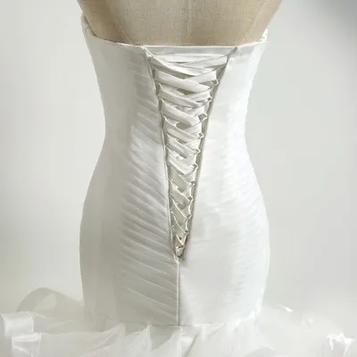 
Sexy Strapless mermaid Wedding Dress Bridal Gown 2017 