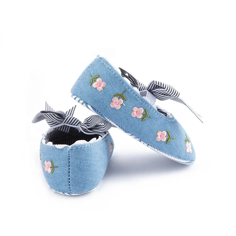 Newborn Infant Baby Girls Floral Crib Shoes Soft Sole Anti-slip Sneakers baby shoes