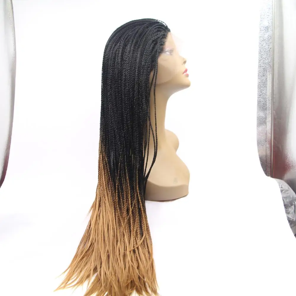 
Wholesale price synthetic front lace braid wigs 