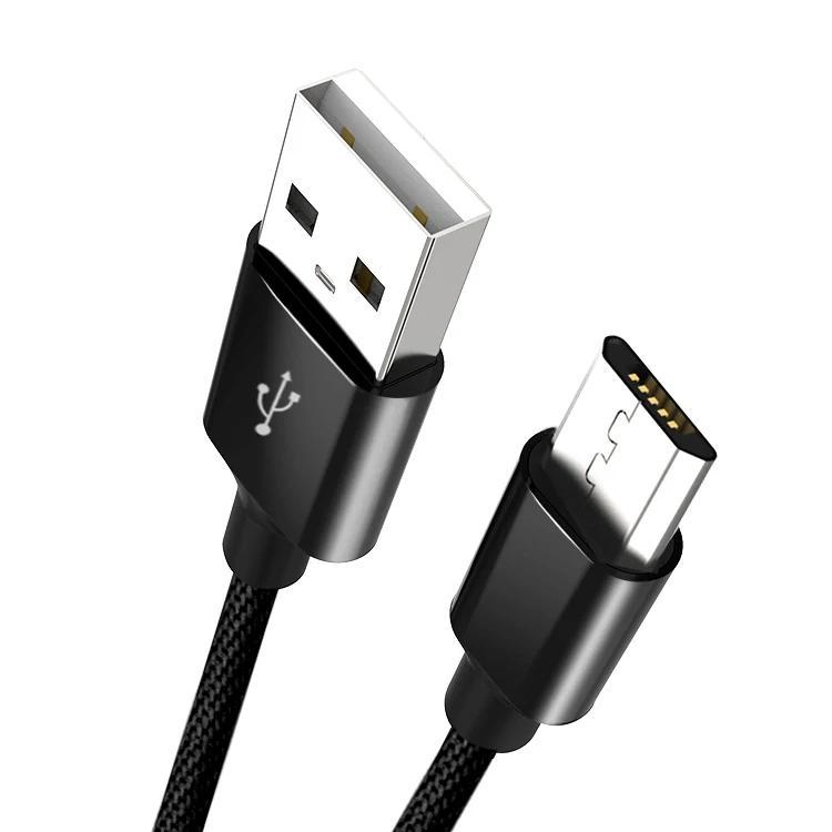 Ткань Плетеный + металл головок micro usb 5 pin кабель для передачи данных, micro usb кабель для samsung для huawei