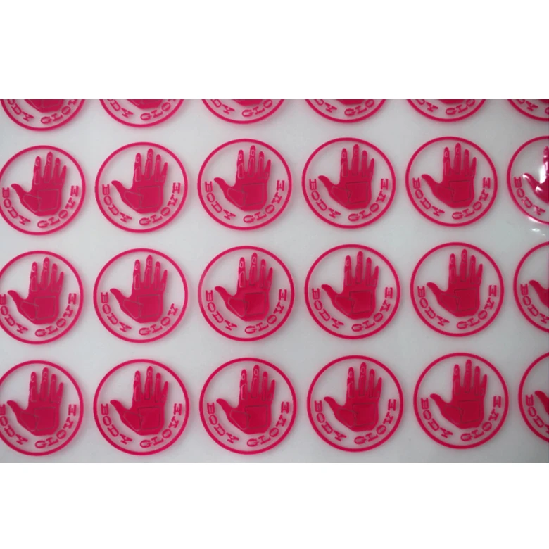 custom silicone 3d heat transfer patch made for garment