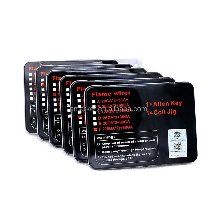 
2017 Hot Selling Electronic Cigarette Prebuilt Demon Killer SS316 Flame Coil And Demon Killer SS316 Flame Wire 