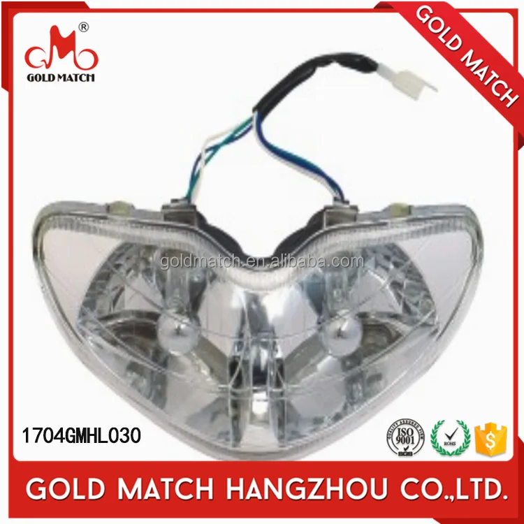 Импорт fiat punto chrome герметичный луч фара мотоцикла