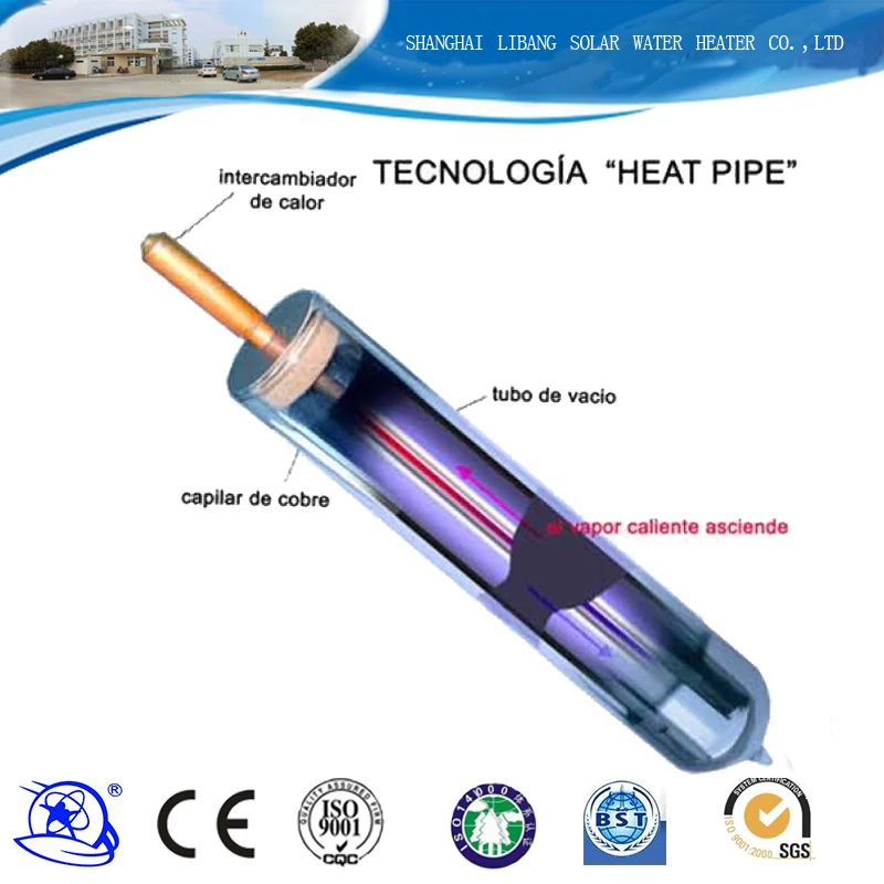 Heat Pipe small bathroom water heater Solar Accessories super target coating HEAT PIPE solar vacuum tubes solar collector tubes