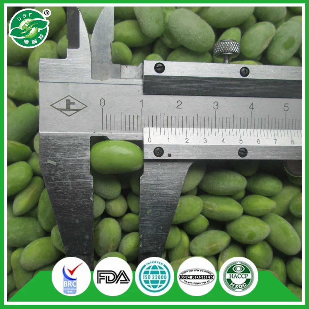 
supply BRC certified IQF frozen edamame / frozen soybean kernels / frozen soybean in pods good quality hot sale 