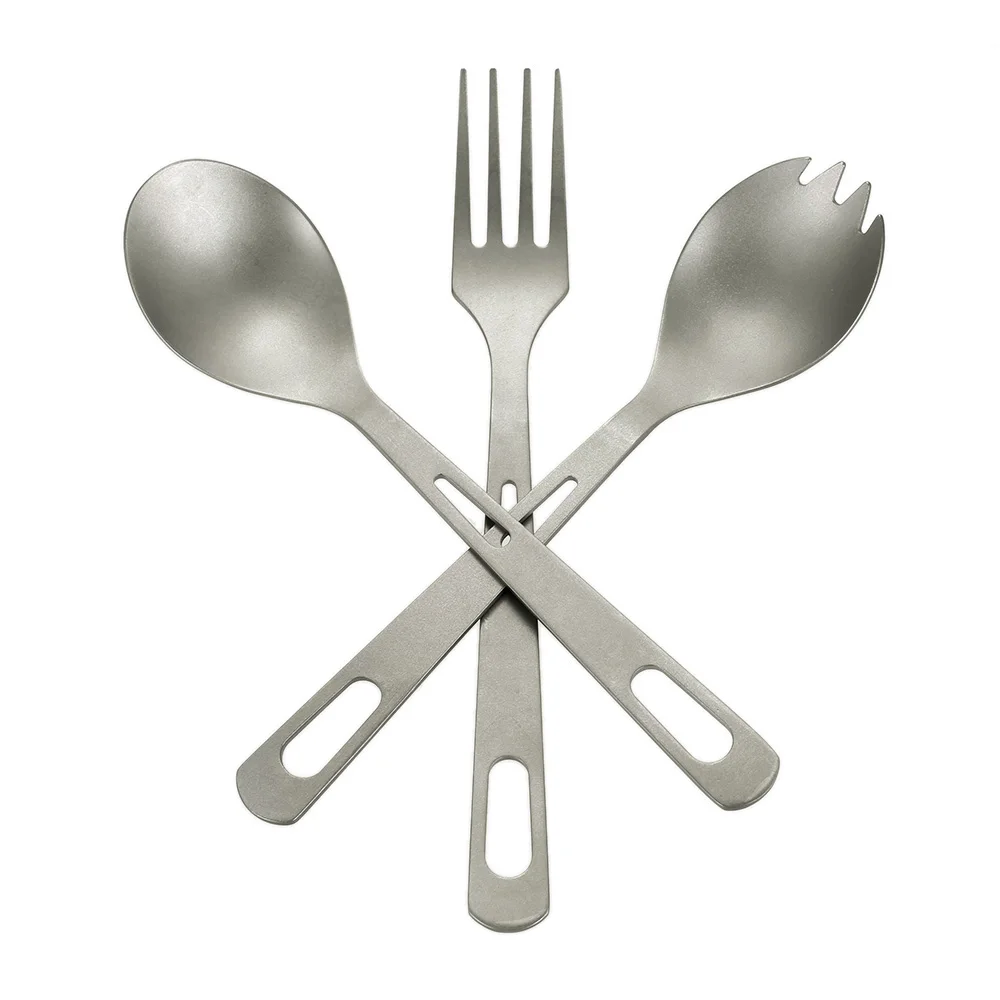 Titanium Knife Fork Spoon  for Home Use / Travel / Camping