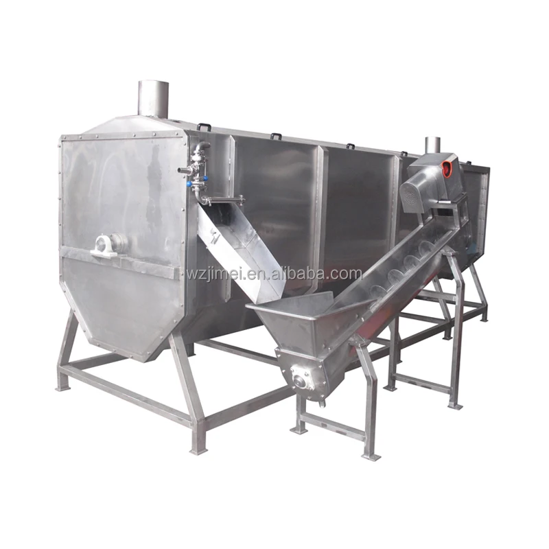 
bean etc vegetable Stainless steel spiral type blanching machine 