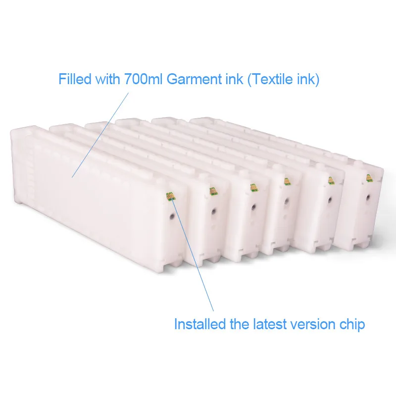  Ocinkjet текстильные чернила T725A Dtg чернильные картриджи для Epson F2000 F2100 F2130 F2140 F2150 F2160