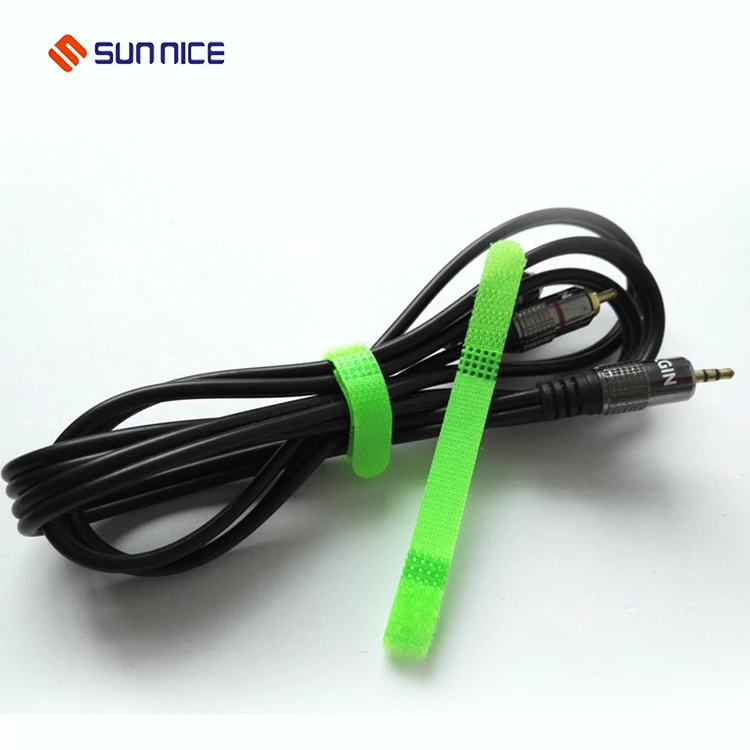 Customized soft hook and loop zip ties