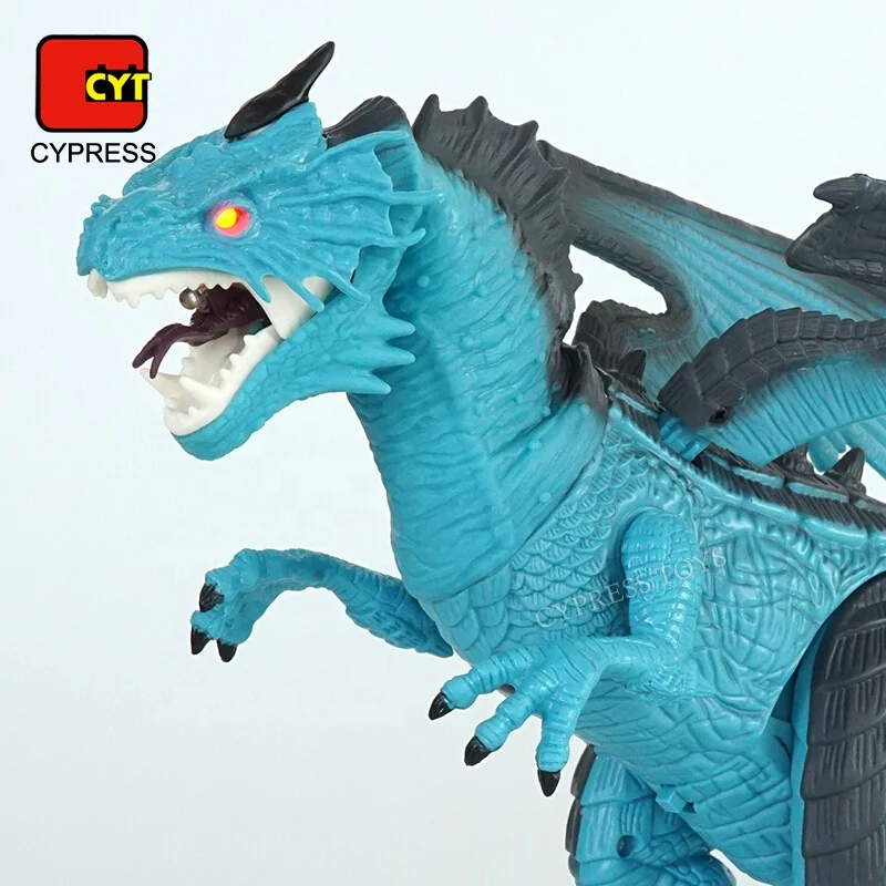 Оптовая продажа, пластиковый Электрический реалистичный динозавр, игрушка, Радиоуправляемый динозавр с распылителем