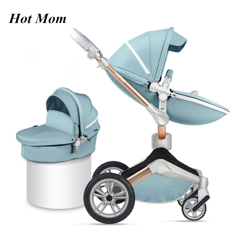 2 in 1 360 degrees hot mom baby stroller with sleeping basket