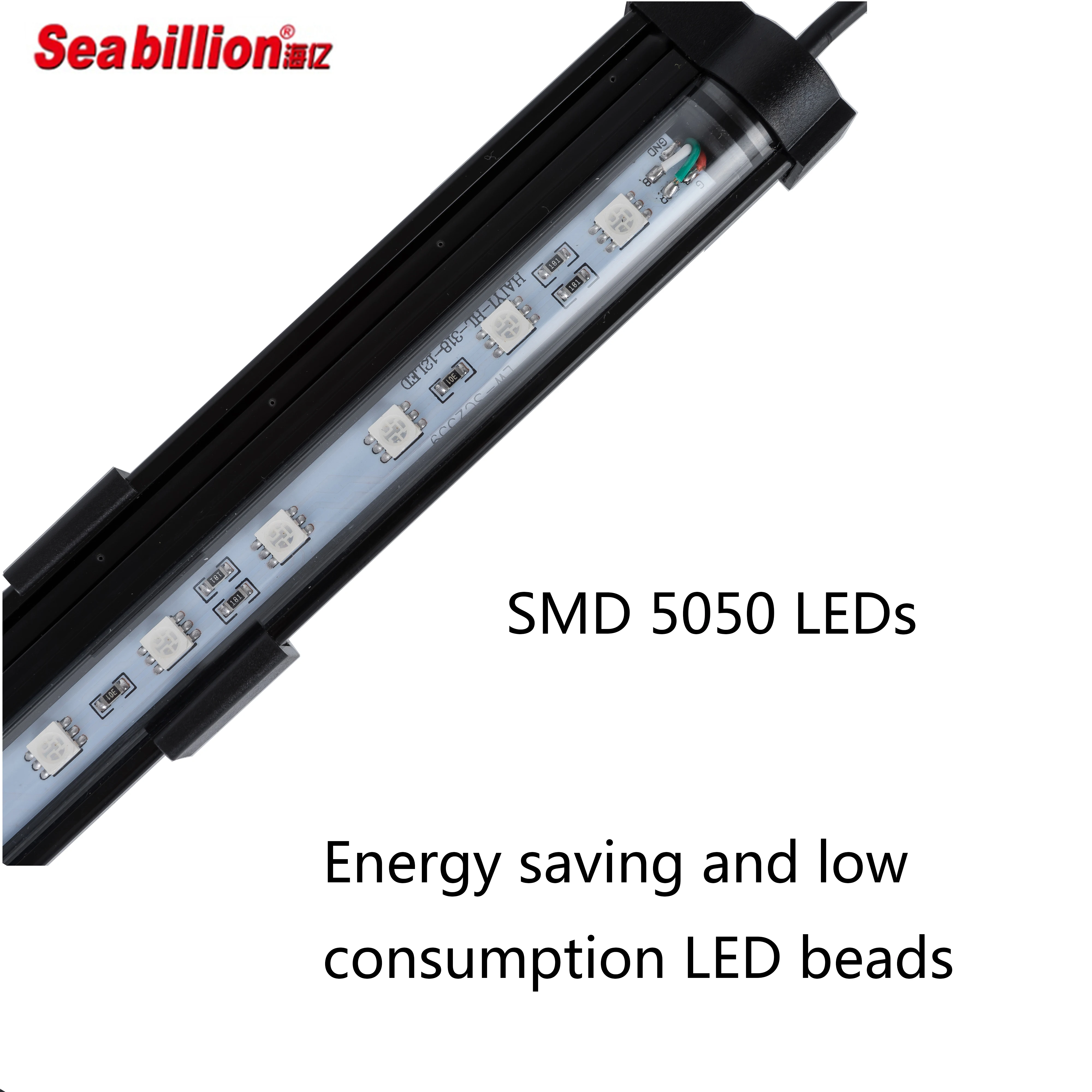 Aquarium decoration Sea Billion led aquarium 40CM RGB colors air bubble lighting with remote controller for wholesale