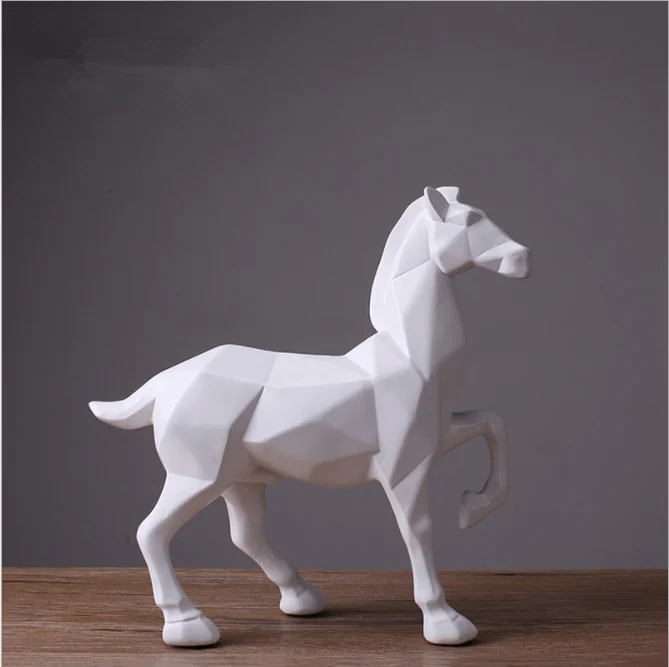 Современный творческий геометрический Белая лошадь корпоративный подарок для вас