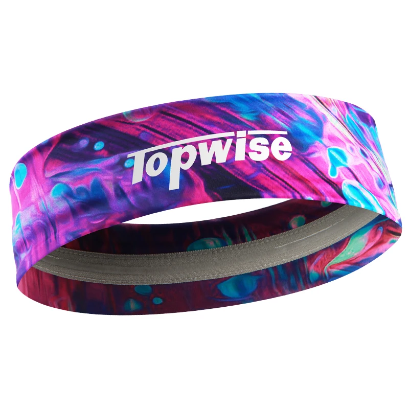 Moisture wicking sports style custom nylon headband women