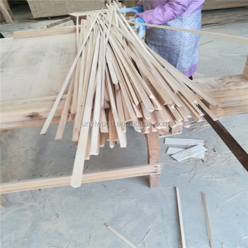 paulownia wood chamfer strips /triangle wood strips/construction timber fillet