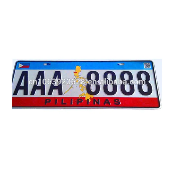 Производитель государственных номерных знаков/чистый номерной знак для автомобилей из Филиппин