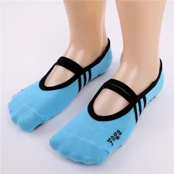 High quality Half Toes Cotton Sock Non Slip Peep Toe Anti Slip Ankle Grip Durable Open Yoga Pilates Socks