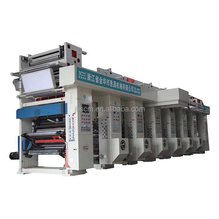 
High speed automatic roll material Rotogravure 4 colour offset printing Machine price for sale 