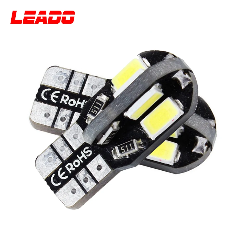Автомобильная светодиодная лампа Canbus 8 Smd T10
