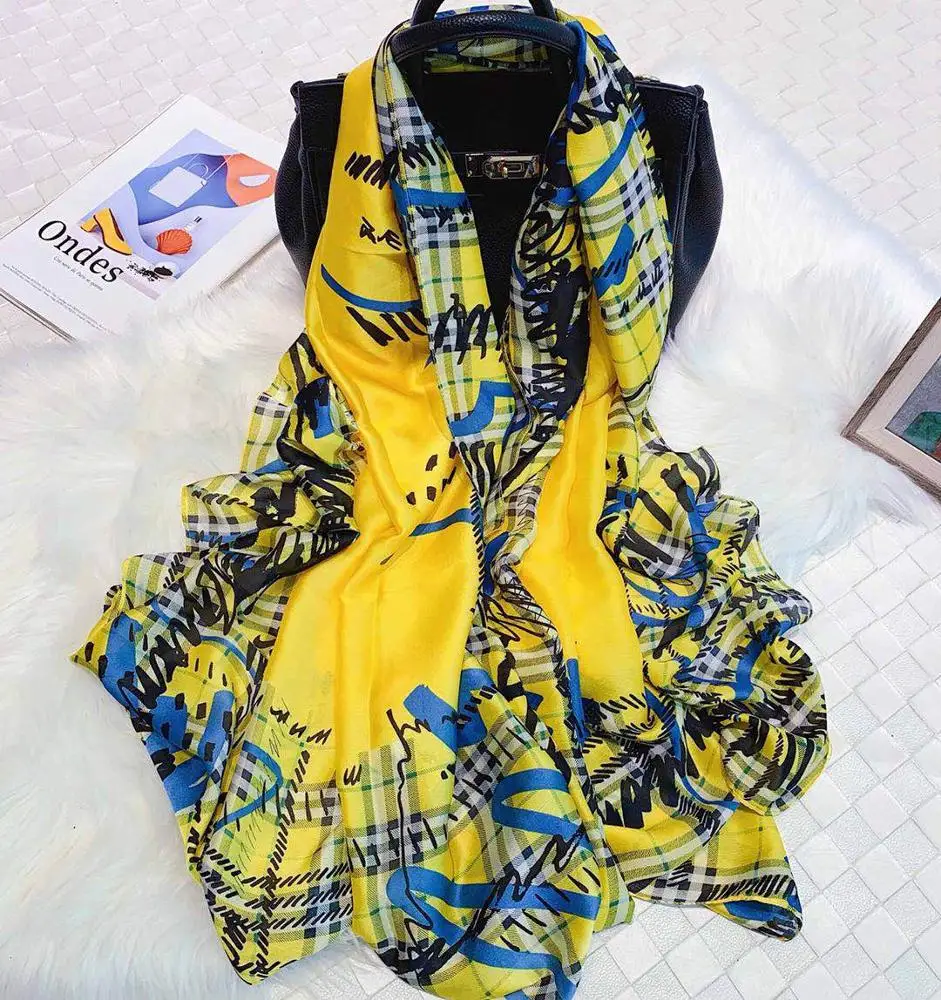 Модная дизайнерская шаль Zipei из полиэстера и шелка, 180x90 см