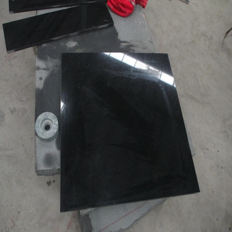 Polished Absolute Black Granite For Grave Shanxi Black Granite Floor Tile 30x30