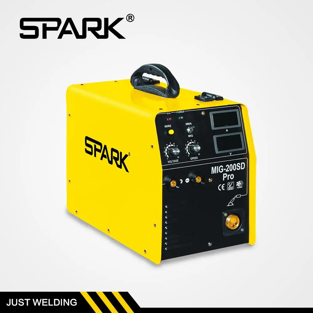 SPARK High quality super pulse mig 180 soldadora welder co2 mag welding machine price in india
