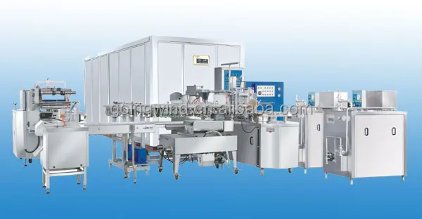 Automatic ice cream making machine factory plant full-auto commercial hard ice-cream make line machines cheap price for sale