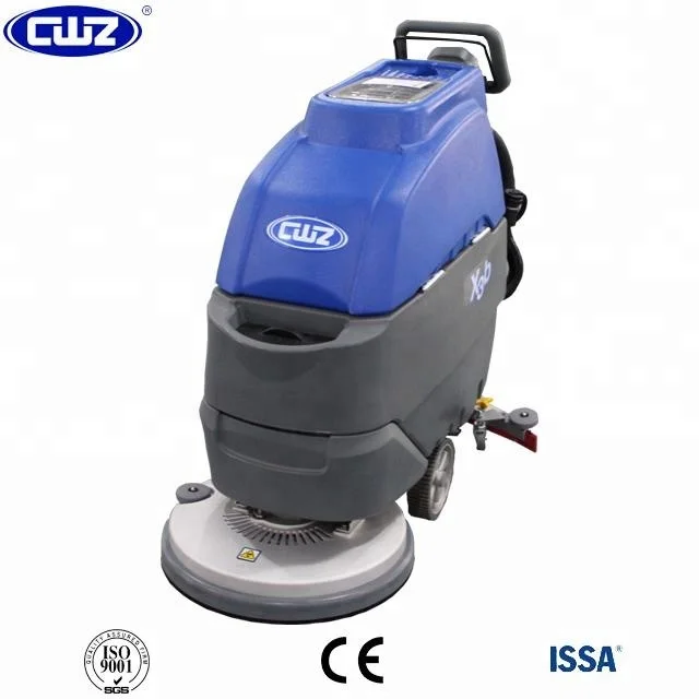 Hospital and hotel use battery powered low noise floor scrubber machine
