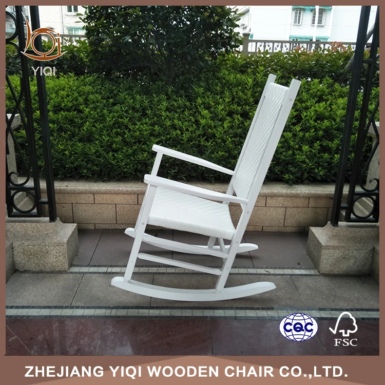 
Knit Rattan Hardwood Rocking Chair 