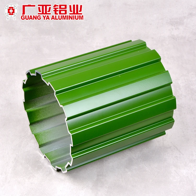 Customized Green polugonal aluminum lamp post  profile aluminium tube