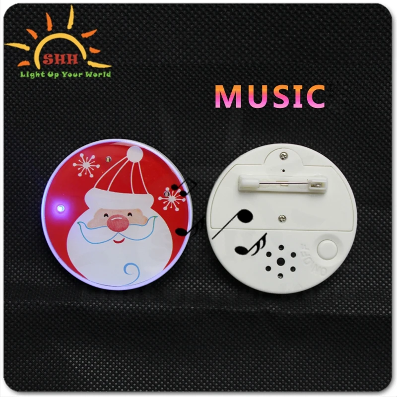 Trending Products Music sound Badge with Pin back for promotion gifts badge making machine