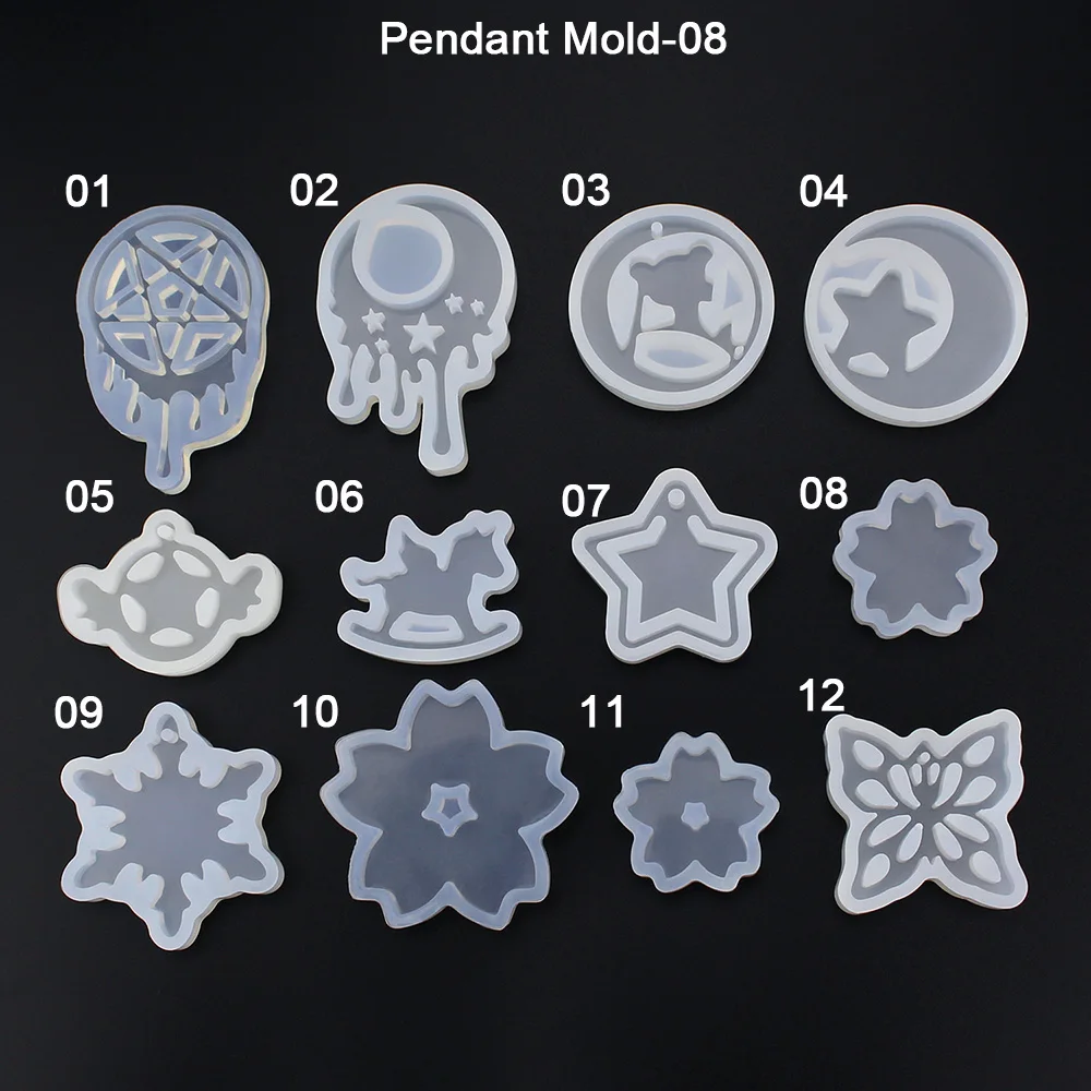 DIY Custom Silicone Jewelry Pendant Resin Mold For Craft