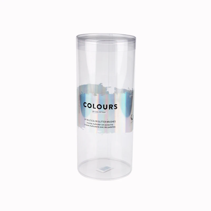 Factory Custom Clear PET PVC Plastic Cylinder Box ,Round Plastic Box with Lid