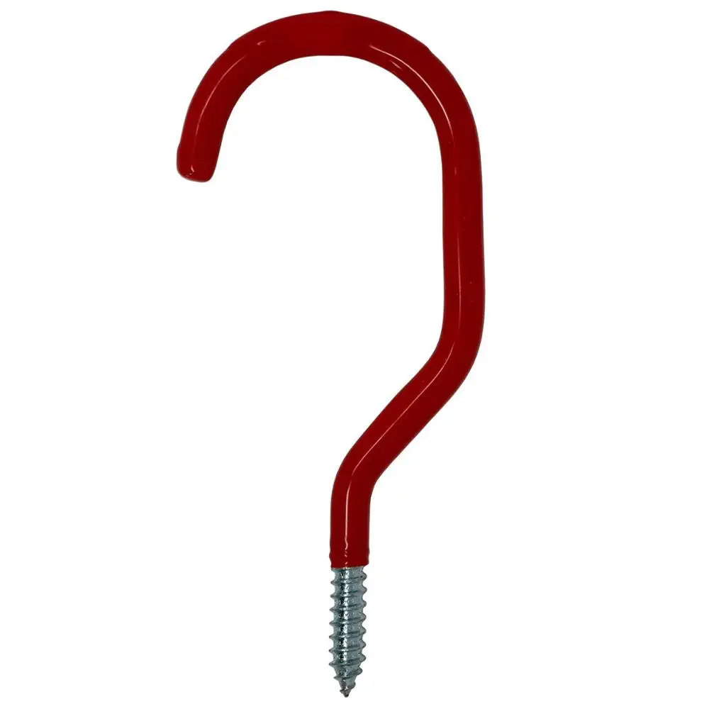 2pcs pack Red Coated Utility Storage bicycle Hook kit