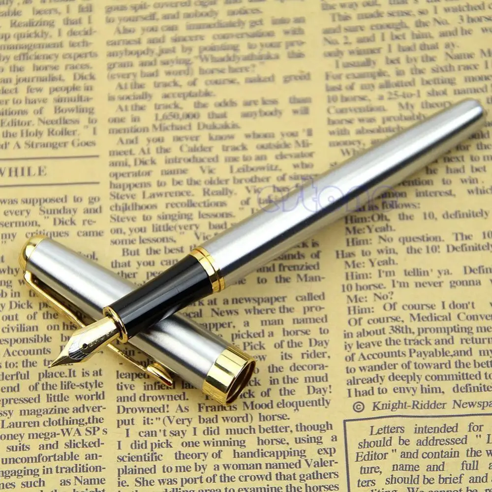 Luxury souvenir exquisite classic pen baoer 388 custom logo advertising high quality metal fountain pen