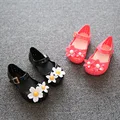 Summer children sandals girls Jelly shoes Baby Girl fashion flowers soft bottom Princess flat sandals Kid