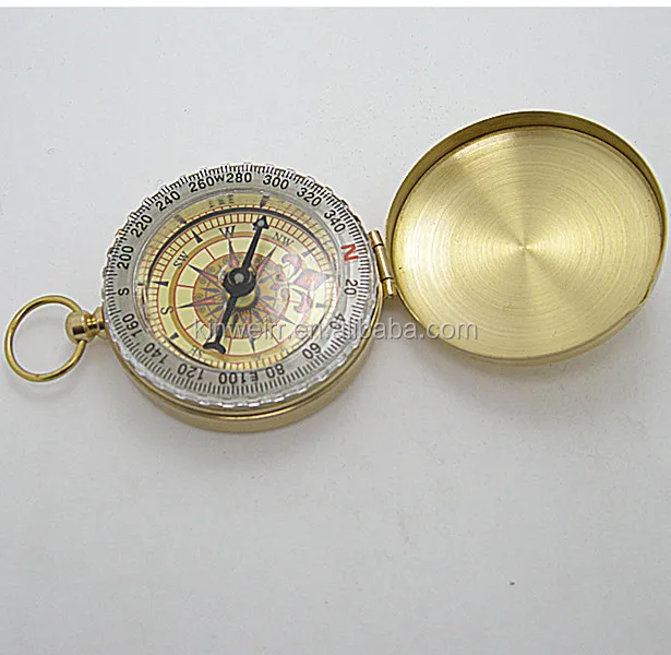 
Metal Brass Mini Keychain Kaaba Direction Compass 