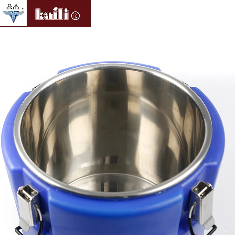 High quality  Custom Made Stainless Steel Plastic Shell Storage Barrels With Seal Cover