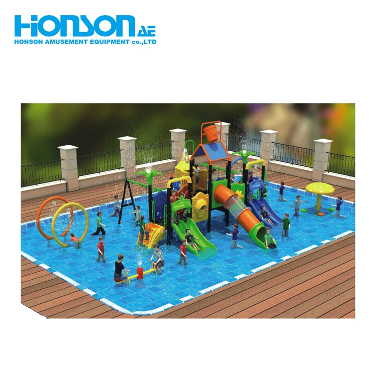 Swimming Pool Climbing play slide customized Ocean Series kids playground equipment
