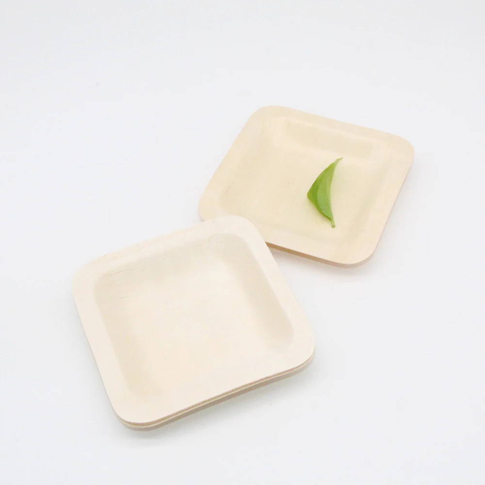 disposable bamboo wooden mini tableware