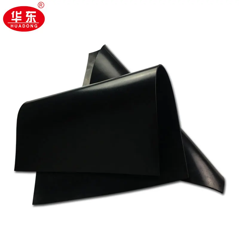 Anti-slip Wear resistant 4mm black natural rubber sheet for industry