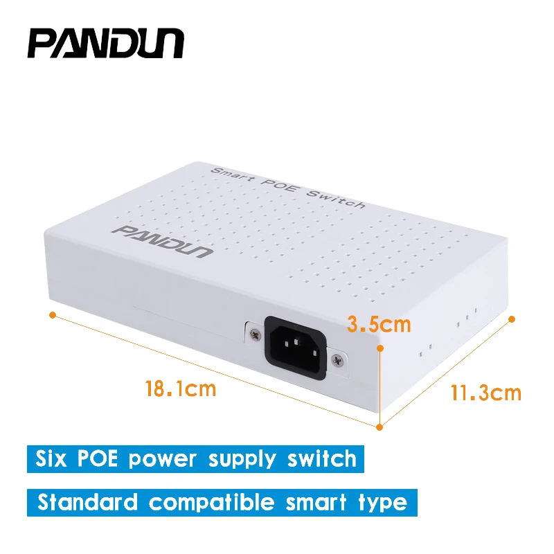 6(4+2) port Gigabit PoE Switch Network 10/100/1000Mbps Smart Ethernet Switch