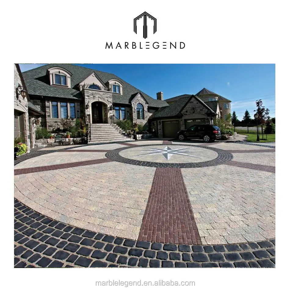 Гранитный брусчатый камень для украшения сада