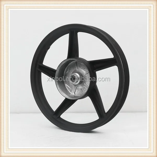 14 inch motorcycle aluminum alloy wheel, rear wheel with drum brake