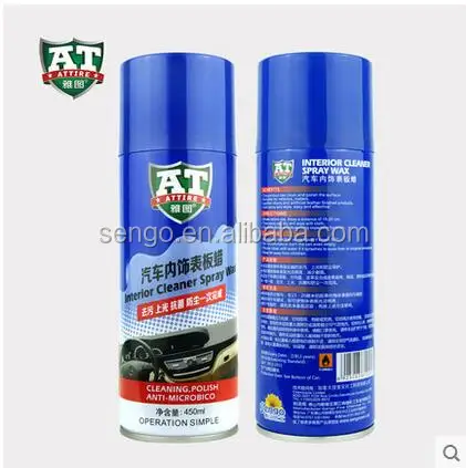 
China Factory 450ml Auto Dashboard Polish Wax or Silicone Spray for car care 