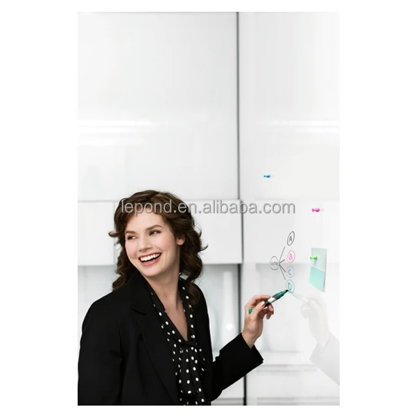 N357 Decor Magnetic Glass Board, Magnetic Marker Board Laminated Safe Glass